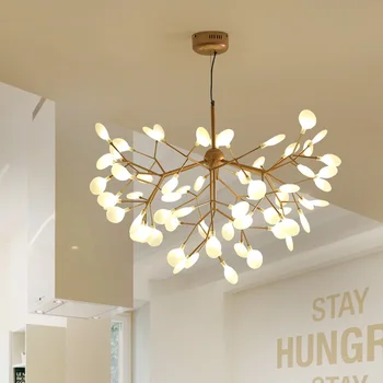 Postmodernisma LED lustras Ziemeļvalstu dzīvojamā istaba apturēta mājas apgaismes ķermeņi, restorāns karājas gaismas guļamistaba kulons lampas