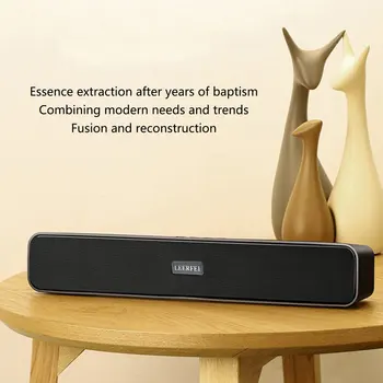 Pārnēsājamie Bluetooth Bezvadu Skaļrunis 3D Stereo Skaņas Kolonnas Mini Speaker Desktop PC Klēpjdators Atbalsta TF Karti Skaļrunis