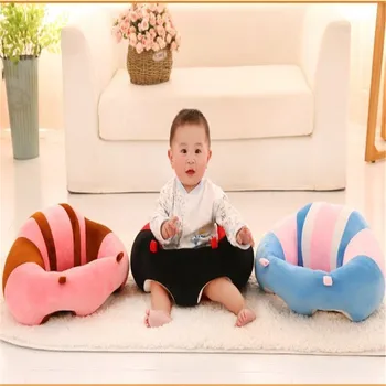 Radošā dīvāns bērnu drošības sēdeklis, kas palīdz mazulim iemācīties sēdēt uz pusdienu galds un krēsli plīša rotaļlietas bērniem ēst