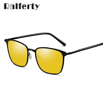 Ralferty Laukumā Saulesbrilles Vīriešiem Polarizētās UV400 Augstas Kvalitātes Melnās Saules Brilles Vīriešu Braukšanas Brilles Briļļu oculos de sol D0864