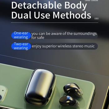 Rock kosmosa TWS Bezvadu Bluetooth Austiņas Intelligent Touch Kontroli Bezvadu TWS Austiņām Ar Stereo bass sound Smart Connect