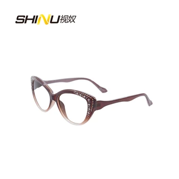 SHINU damond kaķu acs brillēm, Pakāpeniski multi-fokusa objektīvs Lasīšanas Brilles Skatīt Tuvu, Tālu +100 +150 +200 +250 +300 +350 1075