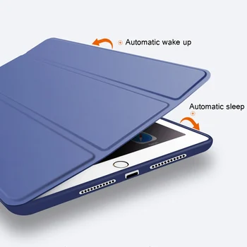 Slim Smart Case For iPad 10.2 2019 Mīksto TPU Aizmugurējo Vāciņu Apple iPad 7 7 Paaudzes A2200 A2198 A2232 Tablete Gadījumā+Filma+Pildspalva
