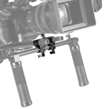 SmallRig DSLR Kameras Pleca Platformas Par 15 mm Sliežu Atbalsta Sistēmas 90° Dubultā Stieņa Skava Kompensēt Ekipējums Rīkoties ar Platformu Pievienot 2374