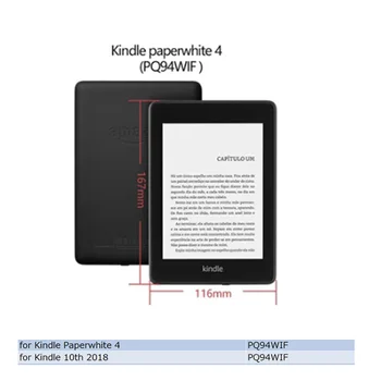 Smart PU Ādas Gadījumā Amazon Jauno Kindle Paperwhite 2018 Atbrīvots Vāks Kindle Paperwhite 4 10. Paaudzes Gadījumā+filma+pildspalva