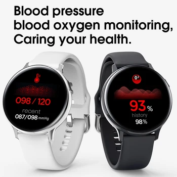Smart Skatīties Vīriešiem, Sievietēm Pilnīga skārienekrāna EKG IP68 Ūdensnecaurlaidīga Pedometrs Pulksteņi Sirdsdarbības ātruma Monitors, asinsspiediena Sporta Smartwatch