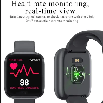 Smart Skatīties Vīriešu Ūdensnecaurlaidīgs asinsspiediens Smartwatch Sievietes Sirds ritma Monitors Fitnesa Tracker Pulkstenis Android, IOS PK SVB 8 10