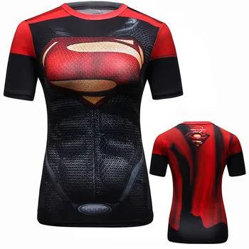 Supermens 3D Drukas Sieviešu T krekls Fitnesa Meitene Īsām Piedurknēm Kokvilnas Gadījuma Smieklīgi Krekls Dāma Top Tee codylindin Sieviete