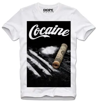 T-Krekls Kokaīna Kokain Pūst Sniegu Narcos Cocaina