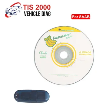 TIS2000 CD un USB TAUSTIŅU G-M TECH2 par SAAB G-M Auto Modelis TIS 2000 Programmatūra USB dongle