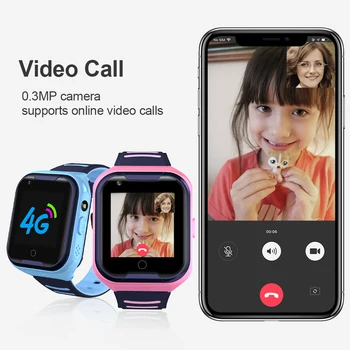 Torntisc G4H 4G Kids Smart Skatīties, GPS, Wifi, Video Zvanu, Balss Uzraudzības Ar SIM Karti, 7 Dienas Gaidīšanas Bērnu Smartwatch Bērniem