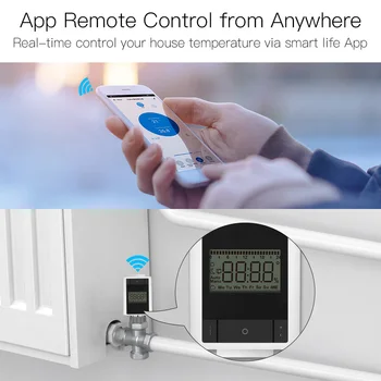Tuya ZigBee 3.0 Smart termostatiskajiem Vārstu Mājas Termostatu, Sildītāju TRV 2MQTT Setup ar Alexa, Google home Smart Dzīve