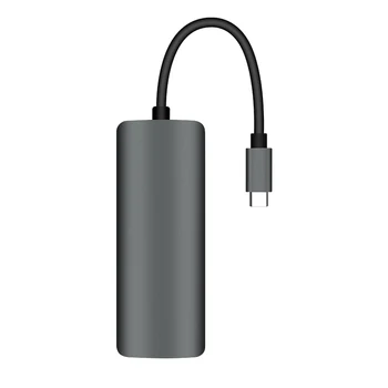 USB C Hub 7-In-1 C Tipa Adapteris ar Gigabit Ethernet,4K HDMI,PD 60W,2 USB 3.0 SD/TF centru Pro/Air Dell Virsmas