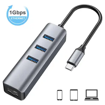 USB Gigabit Ethernet, USB 3.0 2.0 RJ45 centrs Xiaomi Mi 3. Aile/S Set-top Box Ethernet Adapteri Tīkla Karte USB Lan