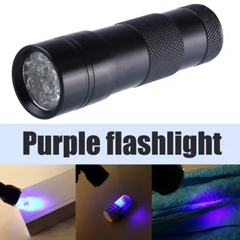 UV 12 Led Lukturīti Blacklight Viltojumu Detektors Purpura Gaismas Lampa Lāpu ALS88