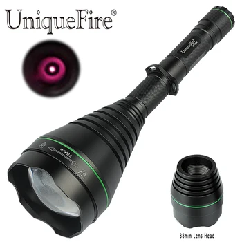 UniqueFire Spēcīgs IS 850nm LED Lukturīti UF-1508 75mm Aspherical Objektīvs Tālummaiņas Lāpu 3 Režīmi (H/M/L), kuru veic ar 38mm Vadītājs