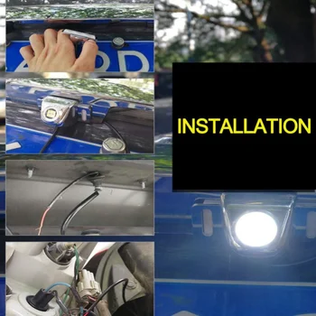 Universālā 12V LED Auto Dienas Gaismas Gaitas Gaismas Miglas Lampas 6000K-6500K Super Spilgti Balta Gaisma, Autonoma Lampas Auto Revers Gaismas