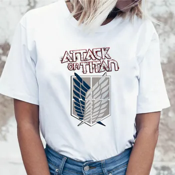 Uzbrukums Titan t krekls apģērbu High Street t t-krekls top sieviešu lakrosa harajuku grafiskais sieviešu smieklīgi korejas ulzzang