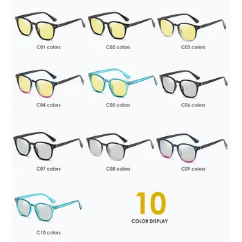 VCKA Saprātīga Photochromic Polarizētās Saulesbrilles, Vīriešu, Sieviešu Diena, Nakts Redzamības Braukšanas UV400 Hameleonu Krāsas, Saules Brilles