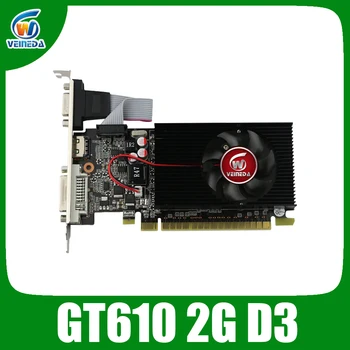 VEINIDA grafikas karte GT610 displejs vga kartēm, 2GB DDR3 700/1000MHz par nVIDIA Geforce Spēli PC