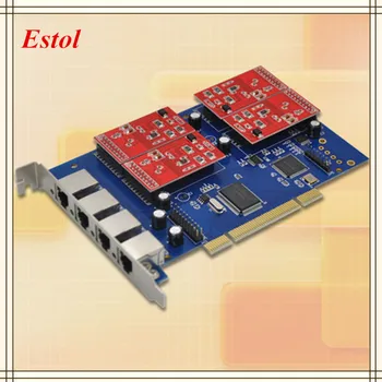 Vairumtirdzniecības TDM410P Zvaigznīte PCI kartes FXS/FXO ostā analogo balss telefonijas kartes Zvaigznīte/Pirmdiena/Elastix/Freeswitch IP PBX 4FXS/FXO