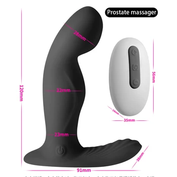 Vibrējošais Prostatas Massager Vīriešiem Muca Anālais Plug Stimulators Clitoris, Maksts Valkājamas Vibrators Seksa Rotaļlietas Pieaugušajiem, Sievietēm, Pāriem