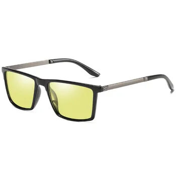 Vīriešu Nakts Redzamības Brilles Polarizētās Redzējumu Nocturna Sievietēm, Anti-Glare Objektīvs Dzeltenas Saulesbrilles, Braucot Nakts Redzamības Brilles Par Auto