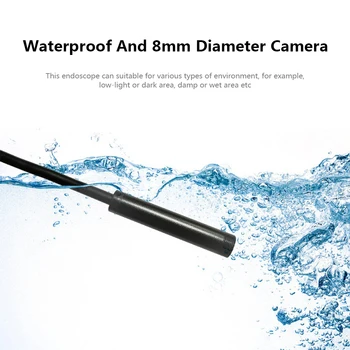 WIFI Endoskopu Kamera IP68 Ūdensnecaurlaidīga Pārbaudes Borescope 2MP 1200P HD Mīksto Kabeļu Grūti Kabelis Ar 8 LED iOS Android