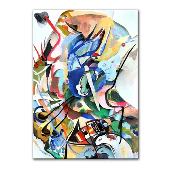 Wassily Kandinskis Abstraktā Audekls Mākslas Gleznas, Plakāti un Izdrukas, Slavenu Mākslas darbu Reprodukcijas, Sienas, Attēlus, Mājas Apdare