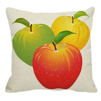 XUNYU 45cmx45m Karikatūra augļu apple Modelis, Jaunu Veļu Ērti Spilvena Vāka Mājas Dīvāns Dekoratīvā Spilvena Segums YH182