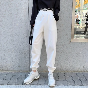 ZHISILAO Modes Treniņbikses Sievietes Cieta Zaudēt Streetwear Bikses Mujer Joggers Harajuku Augstās Jostasvietas Bikses 