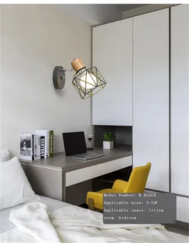 Ziemeļvalstu stils Mūsdienu LED Sienas Apgaismojums koka gultas, sienas lampas sienas sconce modernās Griestu lampas iekštelpu virtuves, guļamistabas