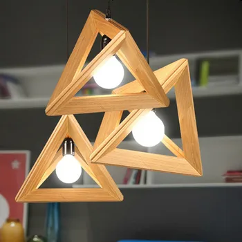 Zvaigzne vēlas Ziemeļvalstu masīvkoka kulons lampu dizaina Virtuves ēdamistabas radošo hunging gaismas