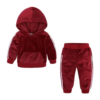 Zēnu Apģērba Komplekts Rudens Ziemas Bērnu Apģērbu Toddler Meitene Drēbes Tumšā Pelēkā Vārna+Bikses Bērniem, Sporta Kostīmi 1 2 3 4 5 6 7 Gadiem