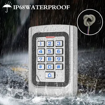 Ūdensizturīgs IP68 Metāla RFID Kartes Durvju Piekļuves Kontrolieris Atsevišķu Piekļuves Kontroles Tastatūra Ar Wiegand 26 Izejas