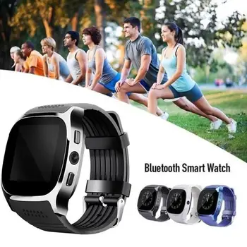Ūdensizturīgs Sporta Īstenot Bluetooth Smart Skatīties Ar Kameru Atbalsts TF Kartes Zvanu Sporta Smartwatch Android Tālrunis